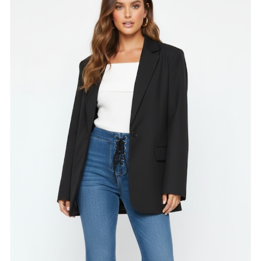 Forever 21 Blue Flare Wide Leg Jeans - Picture 3 of 15